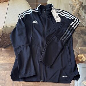 Adidas Primegreen Black Track Top women’s size small